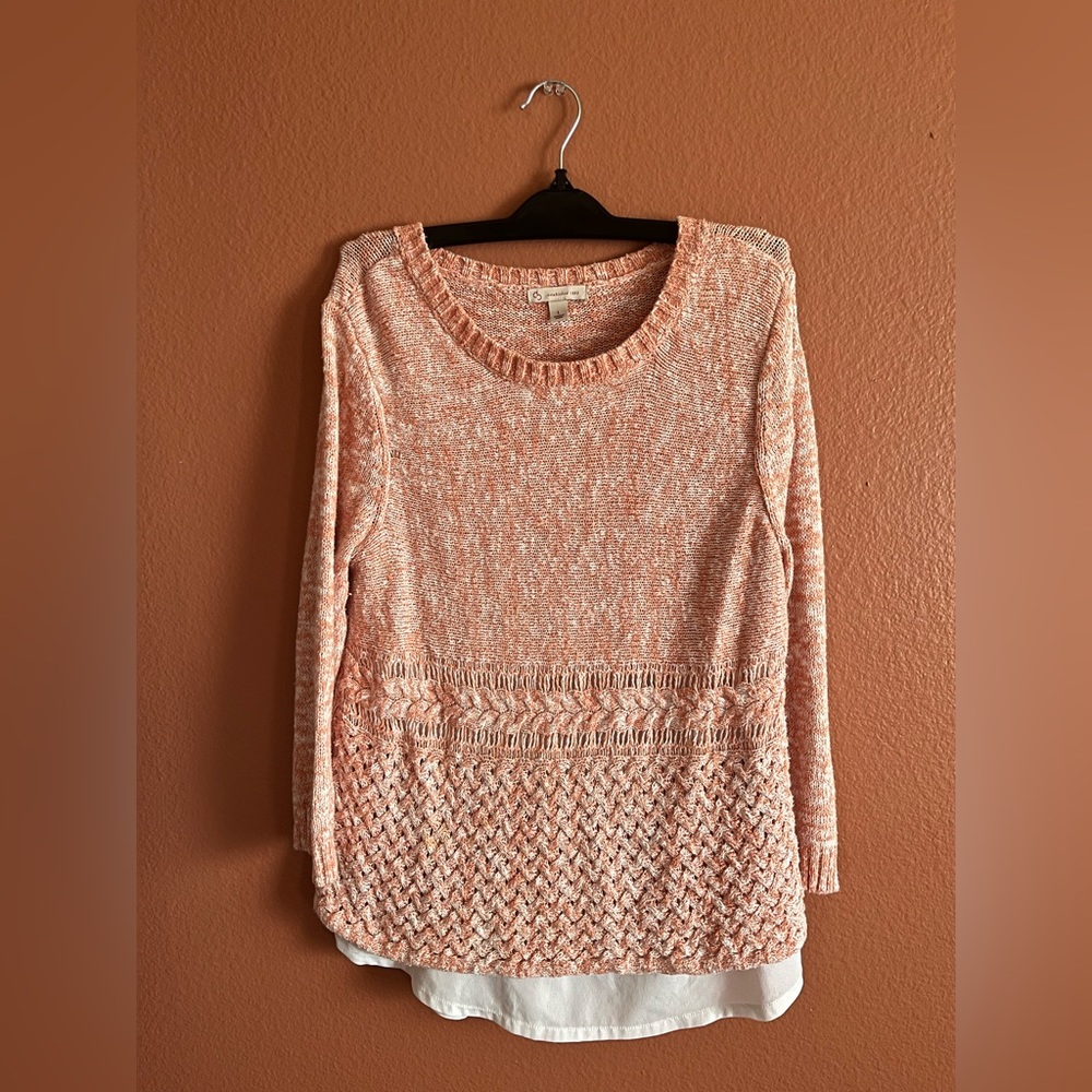 Pink knit sweater